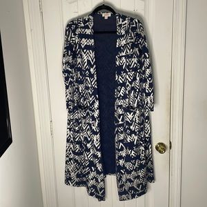 Navy and Silver Cardigan